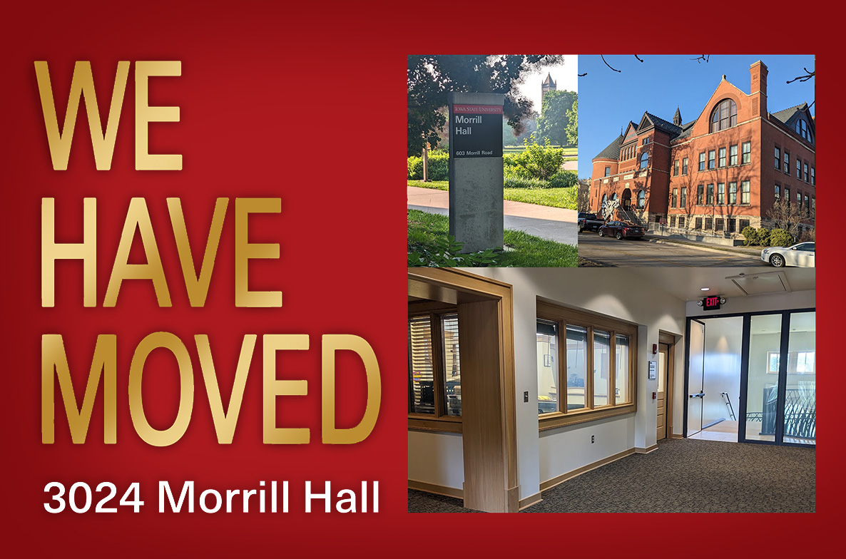WiSE Office has moved location from 218 Carver Hall to 3024 Morrill Hall.